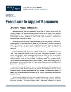 Précis sur le rapport Romanow