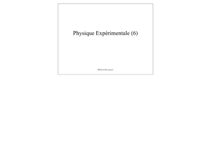 Physique Expérimentale (6)