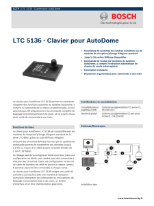 LTC 5136 - Clavier pour AutoDome
