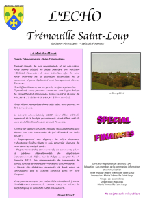 L`ECHO - Trémouille-Saint-Loup