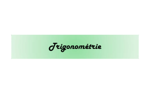 Trigonométrie - Le Web Pedagogique