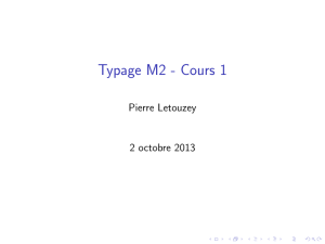 Typage M2