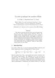 Un autre q-analogue des nombres d`Euler