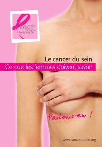 Brochure sur le cancer du sein