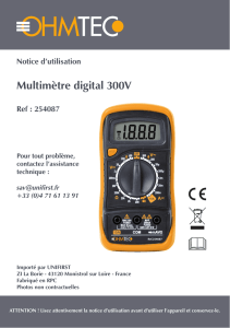 Multimètre digital 300V