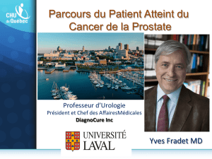 Parcours du Patient Atteint du Cancer de la Prostate