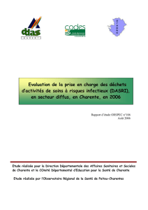 Rapport DASRI - ORS Poitou