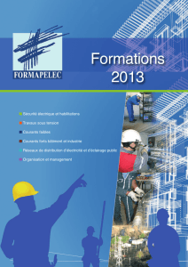 Formations 2013