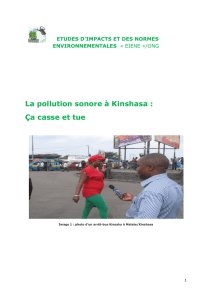 La pollution sonore à Kinshasa
