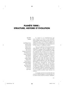 planète terre : structure, histoire et évolution