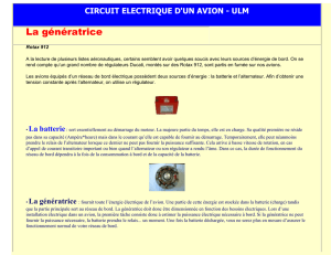 Circuit électrique d`un Avion ou d`un ULM - Rotax 912