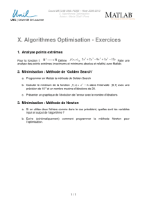 X. Algorithmes Optimisation