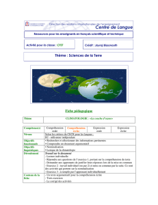 Climatologie - Centre de langue française