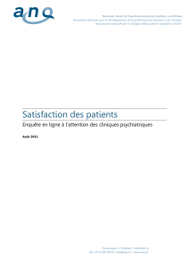 Satisfaction des patients