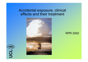 RPR 2002 - Accidental exposure, clinical effects and