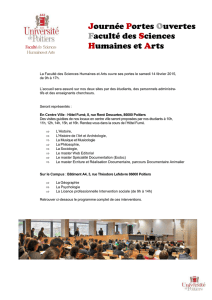 programme_Portes_ouvertes 2015 - UFR Sciences Humaines et Arts