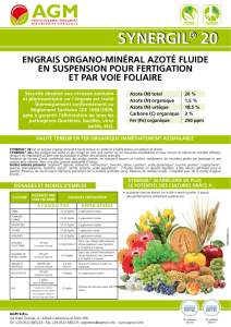 synergil® 20 synergil® 20 - AGM | Fertilizzanti organici e nutrienti