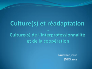 Culture de l`interprofessionnalité et de la coopération