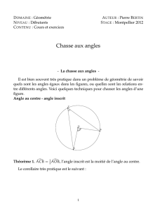 Chasse aux angles
