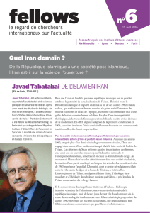 Quel Iran demain ? Javad Tabatabai DE L`ISLAM EN IRAN