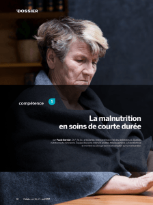 Malnutrition et dénutrition - Ordre professionnel des