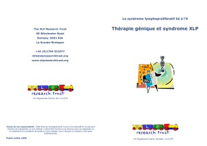 Thérapie génique et syndrome XLP