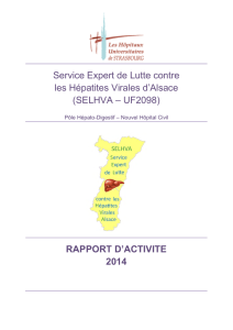Rapport d`activité 2014 - Les Hôpitaux Universitaires de Strasbourg