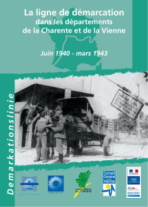 La ligne de démarcation en Charente et Vienne(document