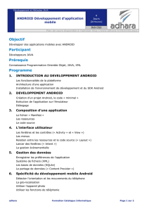 Objectif Participant Prérequis Programme