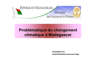 Problématique du changement climatique à Madagascar