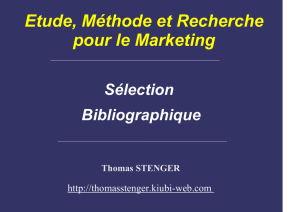 Biblio - Etudes et Méthodes pour le Marketing