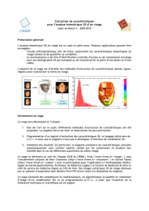 Extraction de caractéristiques pour l`analyse biométrique 3D