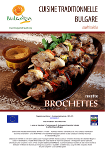 Recette - Brochettes - Bulgariatravel.org.