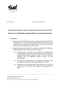 Télécharger en PDF la position de la Fédération syndicale SUD