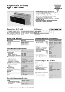 Amplificateur (Booster) Type D 3892 0000