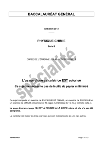 physique chimie specialite 2012