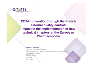 CD34 numeration through the French external quality control: Impact