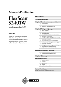 FlexScan S2401W Manuel d`utilisation