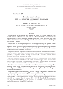 Accord du 11 février 2015 relatif à l`emploi et à la