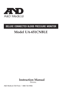 Model UA-651CNBLE - LifeSource Canada