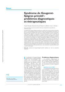 Syndrome de Gougerot- Sjögren primitif
