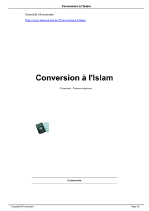 Conversion à l`Islam