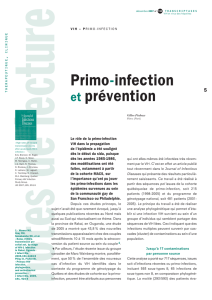 Primo-infection et prévention - Banque de données en santé publique
