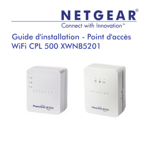Powerline 500 WiFi Access Point XWNB5602 Installation