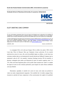 eliot greeting card company - HEC Lausanne