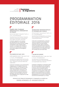 programmation éditoriale 2016