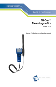 Model 7425 TH-Calc Manual FR