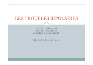 Les troubles bipolaires (conférence octobre 2010)