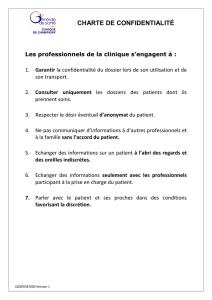 Charte Confidentialité - Clinique de Champigny