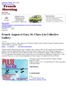 Franck August et Gary St. Clare à la Collective